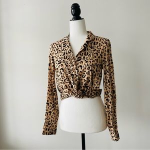 Leopard Casual Button Down